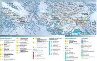 Plan  hiver de Val d'Allos - le Village et le Seignus
