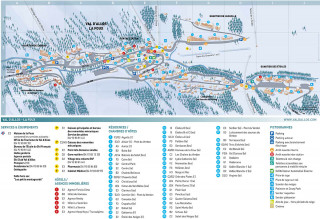 Plan  hiver de Val d'Allos - la Foux