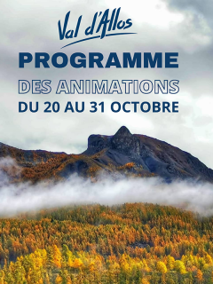 Le programme des animations des vacances de la Toussaint
