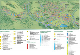 Plan  été de  Val d'Allos - le Seignus et le Village