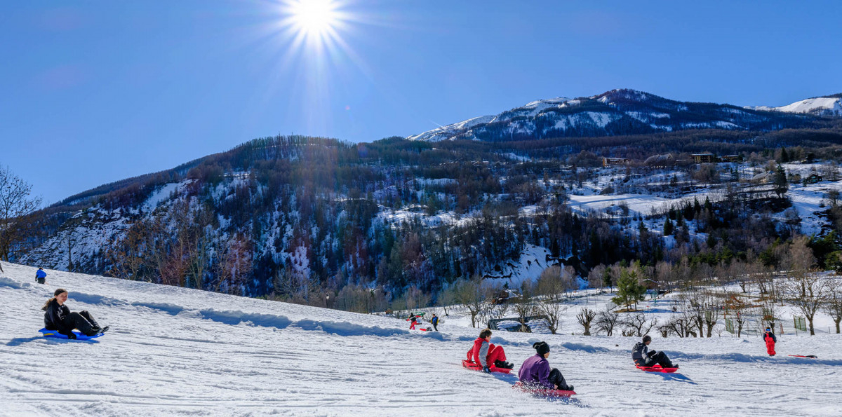 faire de la luge dans le Val d'Allos