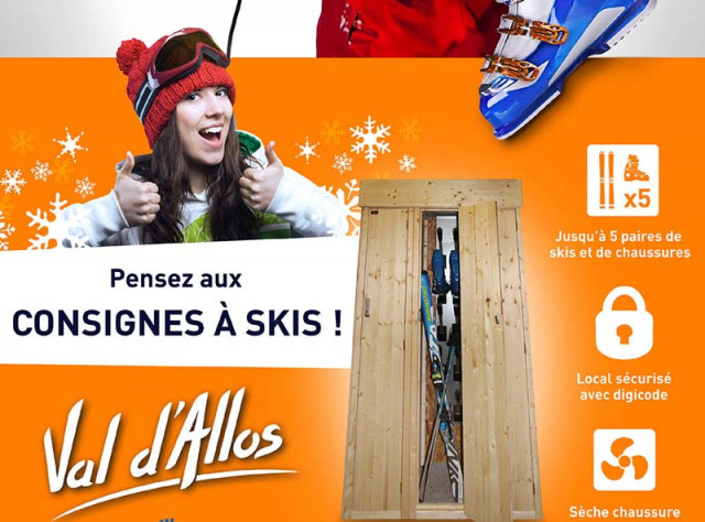 Ski lockers