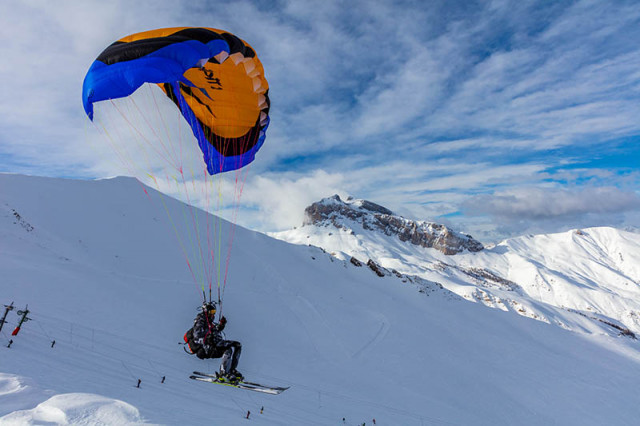 Speed riding et parapente