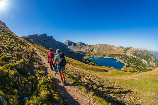 A french mountain lake : allos lake