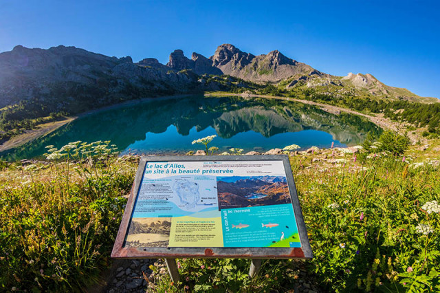 A french mountain lake : allos lake