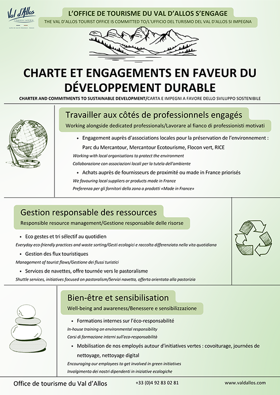 Developpement durable charte office de tourisme