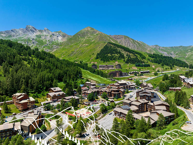 la station de la Foux d'Allos en été