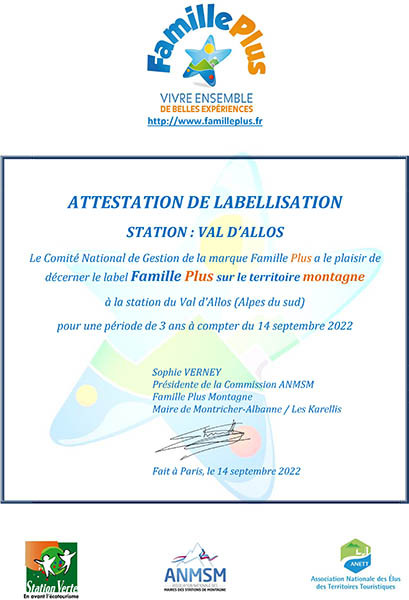 Label Famille Plus montagne