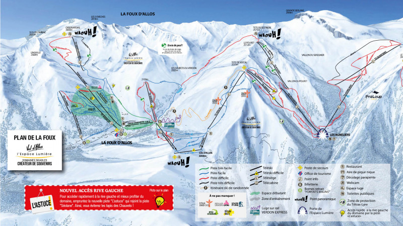 Plan des pistes val-d-allos-espace-lumiere