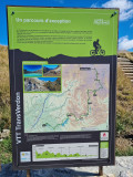 Panneau d'itinéraire de VTT TransVerdon 
