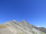 The summit of Montagne de l'Aiguille, rocky and steep