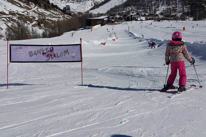 Piste ludique du secteur du Plateau à la Foux,, panneau du 