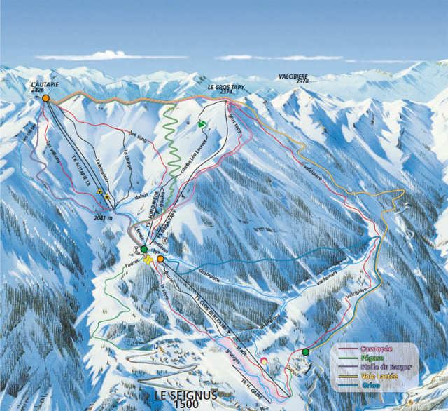 plan ski de randonnée