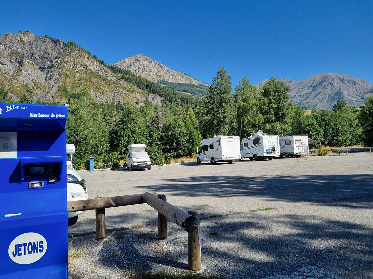 aire pour camping cars Val d'Allos
