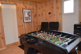 big playroom with table football
