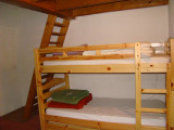 Attic bedroom with bunk beds