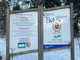 borne flot bleu