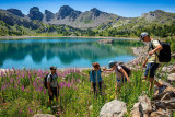 Le lac d'Allos en été