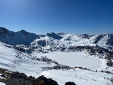 Le lac d'Allos en hiver